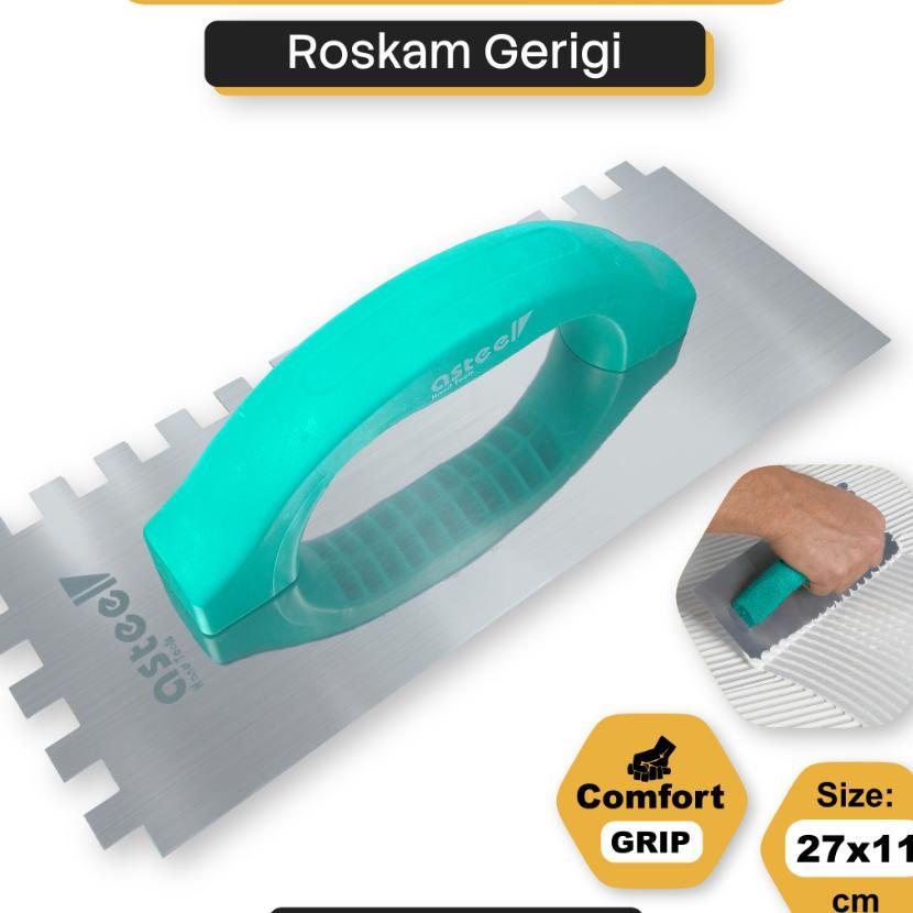 Asteel Roskam / Raskam Gerigi Plaster Acian Alat Pasang Keramik Granit Lantai Dinding