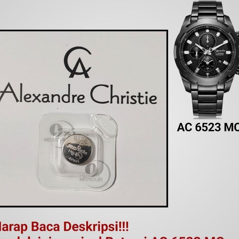 Baterai Jam Tangan  Alexandre Christie Ac 6523 Mc
