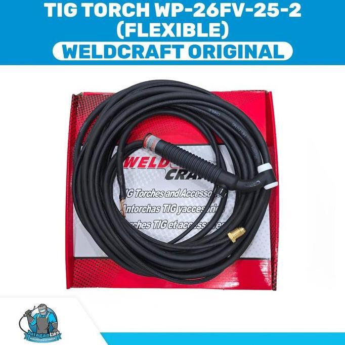 Grosir Tig Torch Wp-26Fv Flexible Weldcraft Stang Las Argon Fleksibel Wp-26 Fv