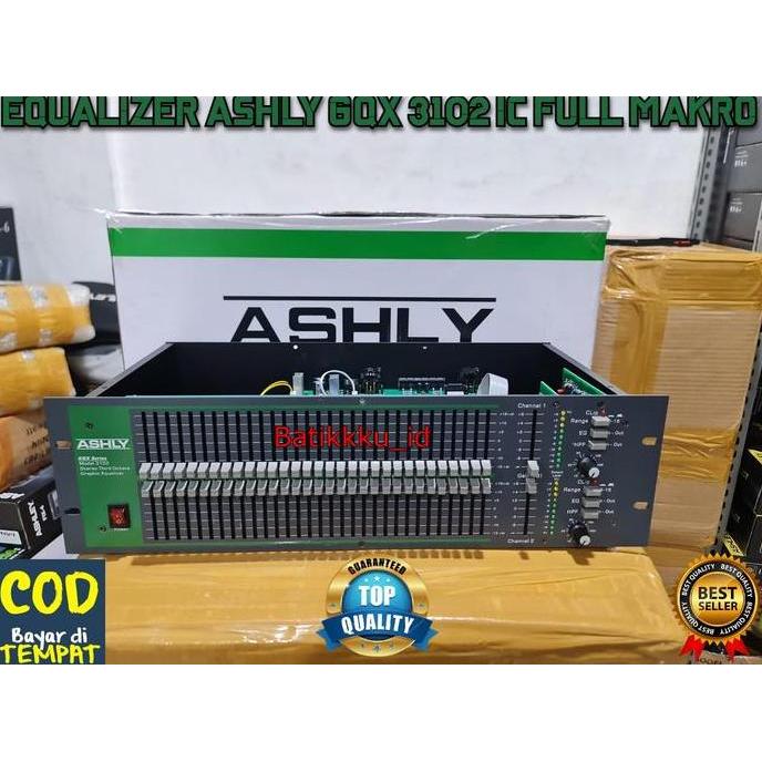 Grosir Equalizer Ashly Gqx 3102 Makro Gqx3102 Macro 2 X 31 Ch 3U Graphic Equalizer