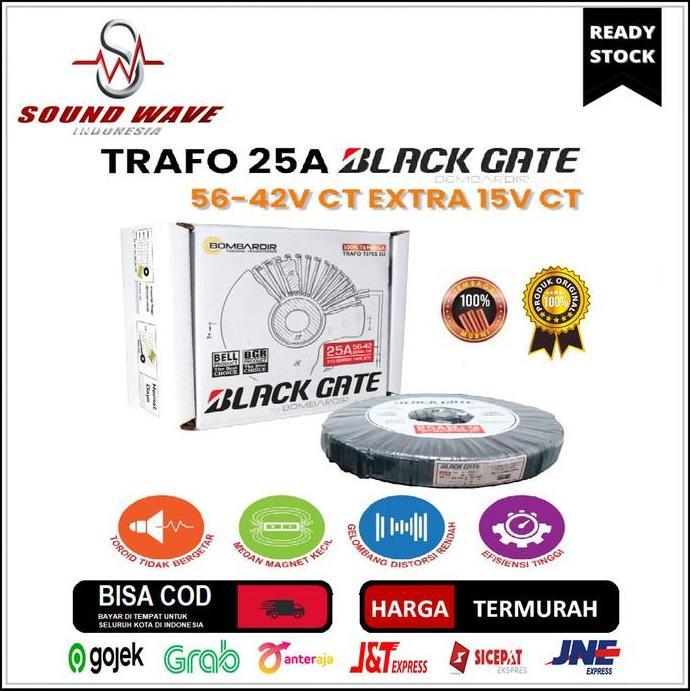 Grosir Trafo Toroid 25A Ct 56V - 42V Travo Donat Toroidal Blackgate Tipis