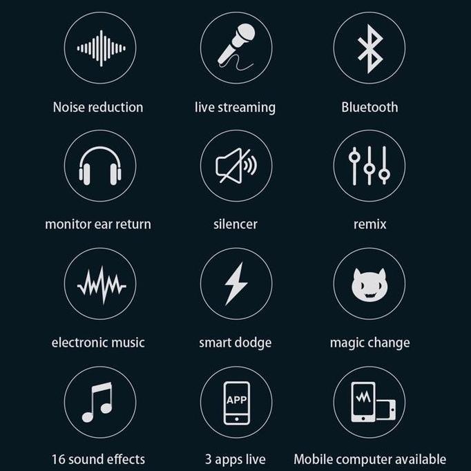 Motero- Soundcard F998 Broadcast Sound Card F998 Mixer Karaoke Bluetooth / F998 Soundcard Bluetooth 