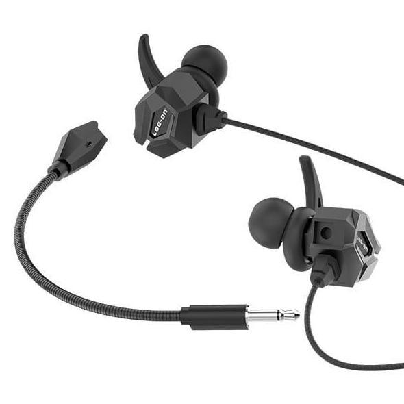 Potere- Log On Headset Gaming Dual Microphone Lo-Rx9 Shooter Handsfree/Earphone Komputer Earphones E