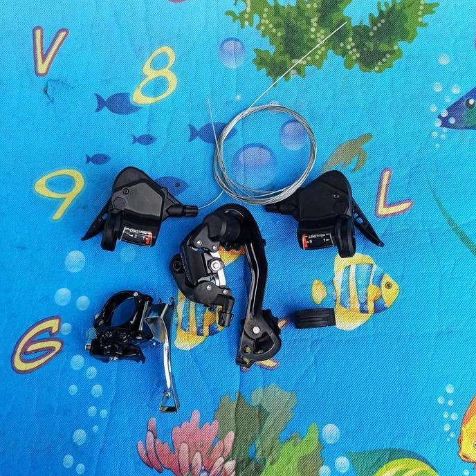 GROUP SET MINI MICROSHIFT 9 SPEED OPERAN SEPEDA FD RD SHIFTER TERBAIK