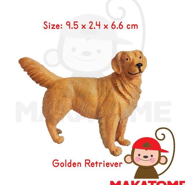 Large Size Animal Furine Montess Furin Golden Retriver Dog