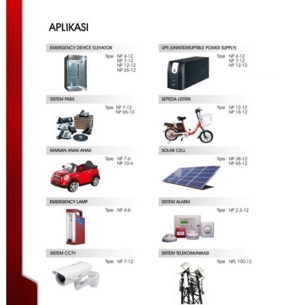 Motero- Battery Yuasa 12V7Ah, Yuasa Np7-12, Baterai Yuasa 12V7Ah