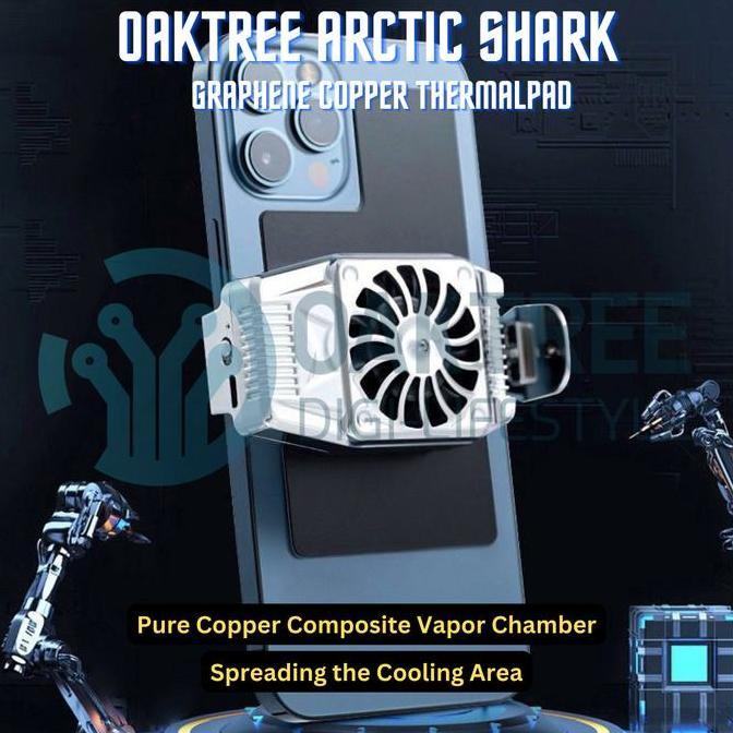 Yougo- Oaktree Arctic Shark Heatsink Graphene Copper Pad Pendingin