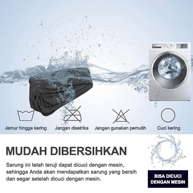 Sarung Sofa Waterproof Elastis Anti Air & Anti Noda | Cover Sofa Stretch Mudah Dipasang | Penutup So