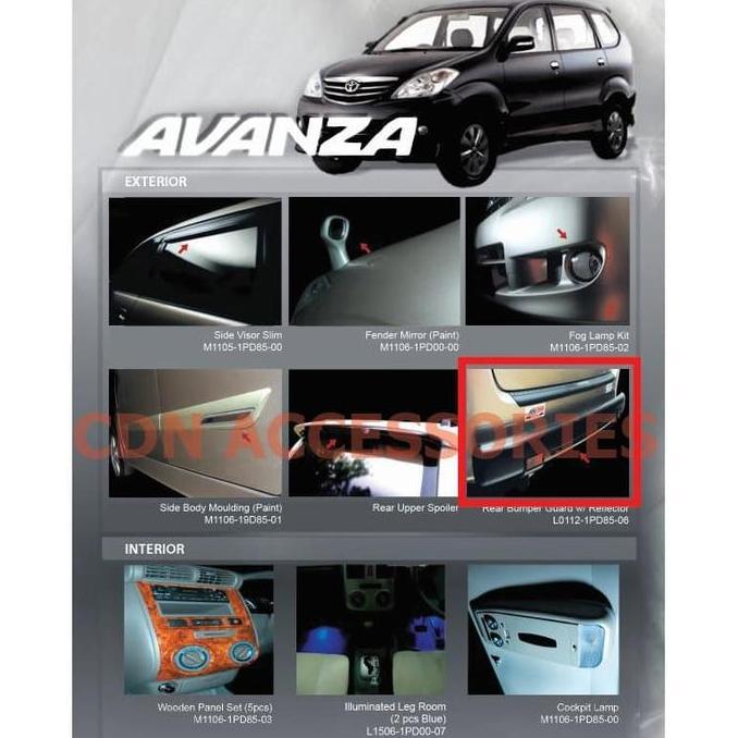 Rear Bumper Guard Avanza 2010 / Pengaman Bemper belakang Avanza