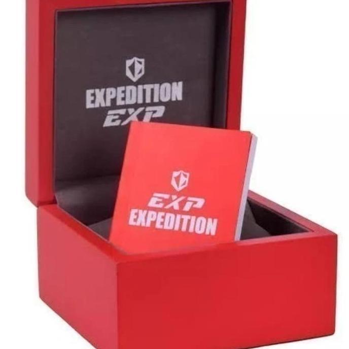 EXPEDITION E6815 E 6815 JAM PRIA ORIGINAL LEATHER STRAP BLACK STEEL
