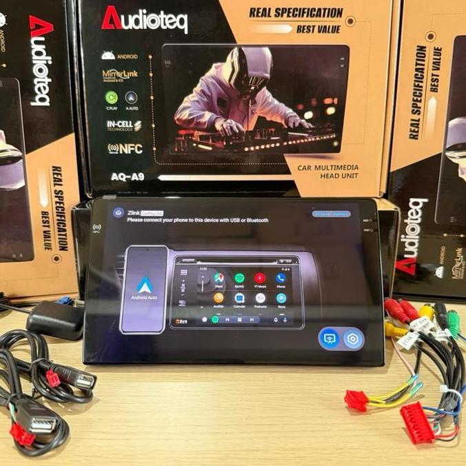 Promo Head Unit Android 9 Inch Audioteq Nfc Premium Series Ram 4/128 Gb Nfc Head Unit Android Audiot