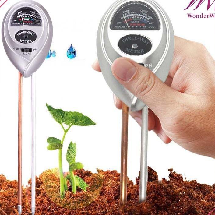 3In1 Alat Pengukur Ph Tanah Soiltoscop Alat Cek Ph Tanah Ph Tester Tanah Light Meter Soil Analyzer A