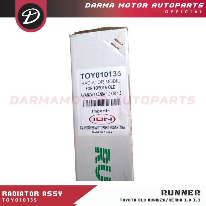 Radiator Assy Avanza Xenia 1.000cc 1.300cc Manual Tahun 2004-2011 Runner TOY010135 Asli Original 100