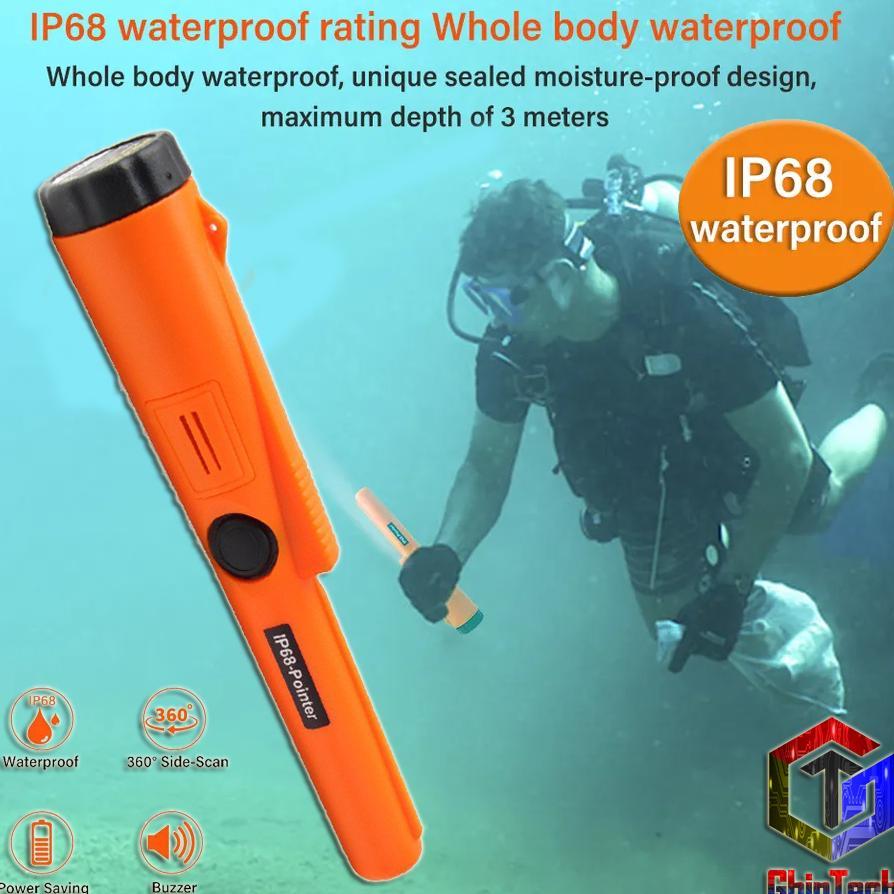 Metal Detector Bawah Air Ip68 Detektor Logam Tahan Air Gp Pointer Anti Dalam Air Ip 68 Pointer At Em