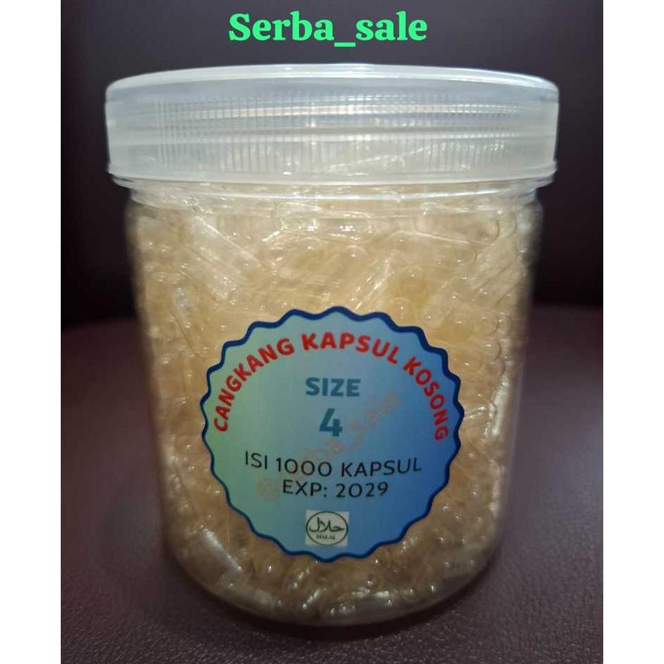 Kapsul Kosong No.4 Cangkang Kapsul Kosong Isi 1000 Warna Random