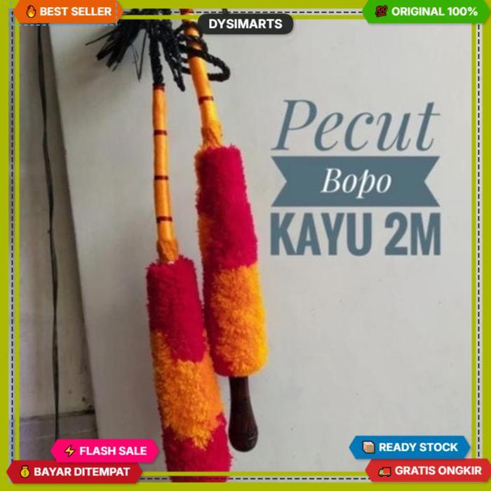 4.4 Pecut Bopo 2 Meter Jumbo / Mainan Anak Pentas Jaranan Jaran Kepang Kuda Lumping / Cambuk Baronga