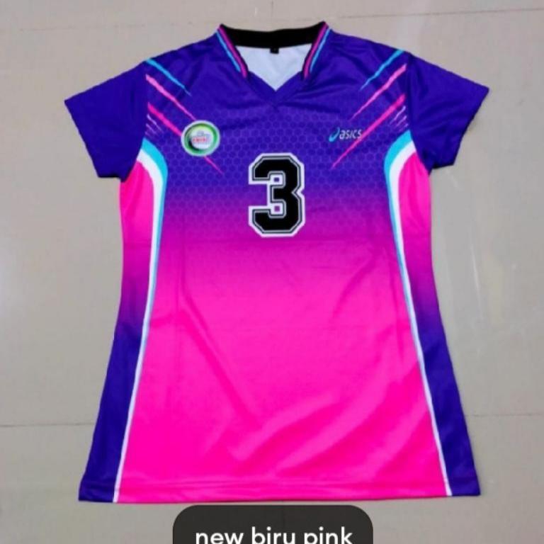 Kaos Voli Wanita Jersey Voli Printing Baju Voli Proliga