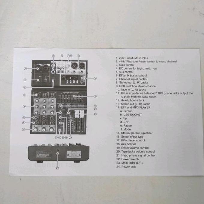 Promo Mixer Soundqueen Classic400 Mixer Audio Soundqueen Classic 400 4 Channel
