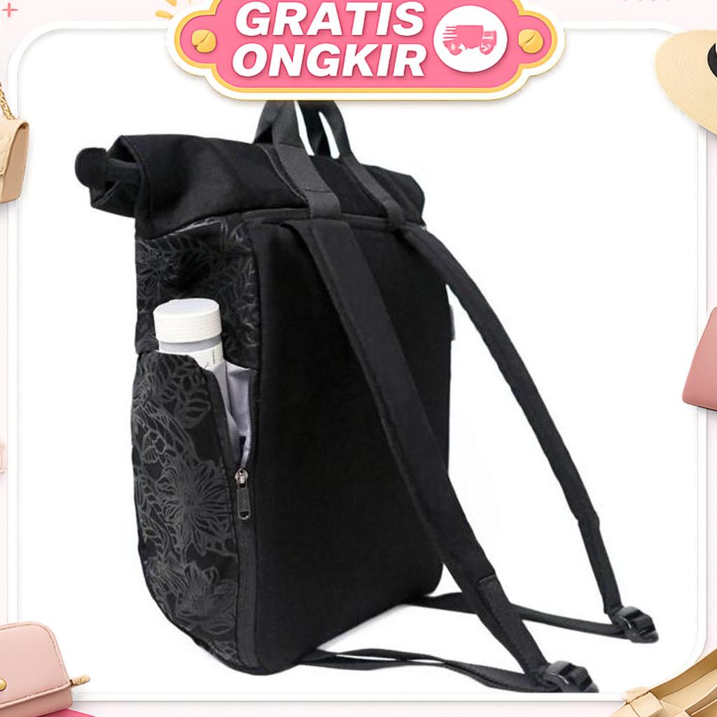 Sackai Symmetria Rolltop Backpack The Analog Artwork - Black