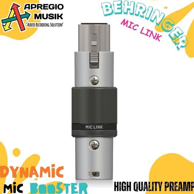 Murah Behringer Mic Link Compact Dynamic Microphone Mic Booster High Quality Preamp
