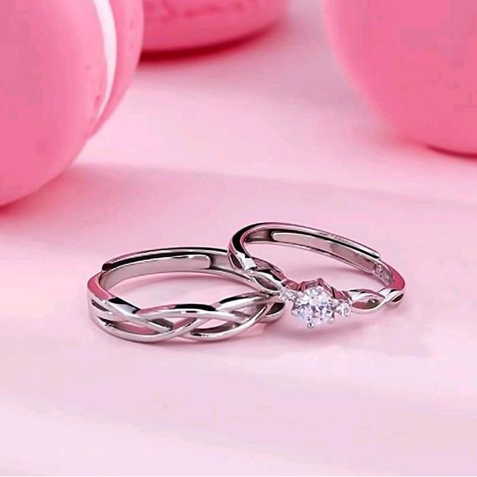 Cincin Pasangan Cincin Perak Cincin Lamaran Pernikahan