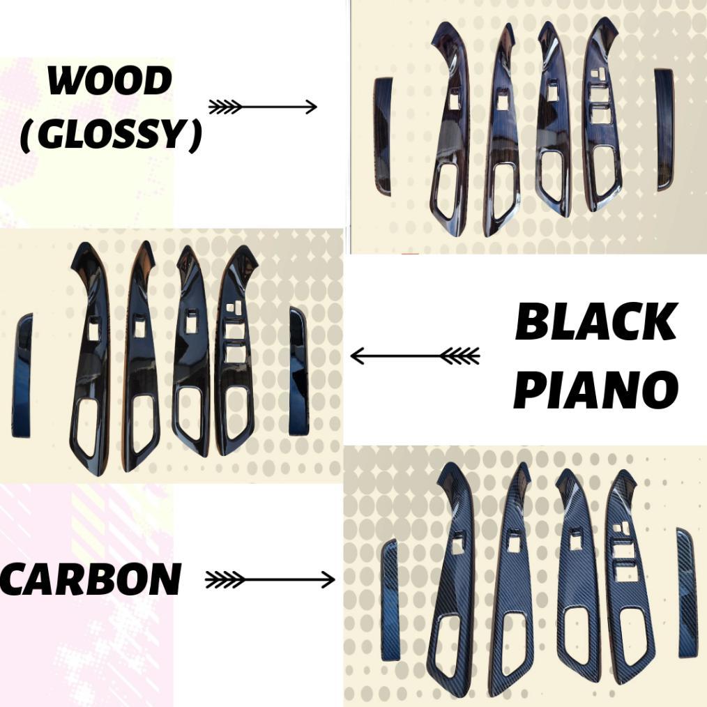 Panel Arm Rest Dashboard Grand Innova Wood Carbon Black Piano 2004 2005 2006 2007 2008 2009 2010 201