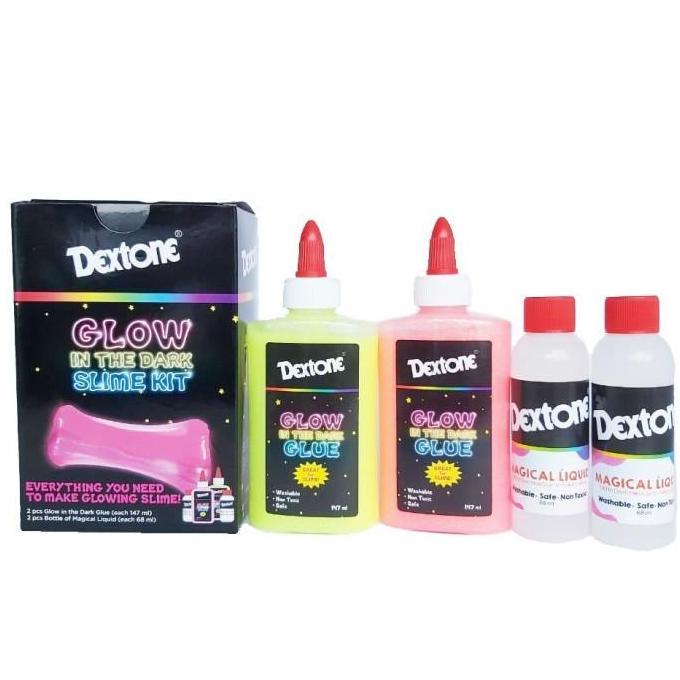 DEXTONE SLIME KIT GLOW IN THE DARK - PINK