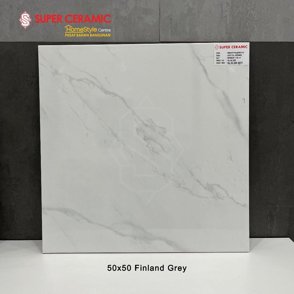 ASIA TILE 50x50 Keramik Lantai Dinding - FINLAND GREY