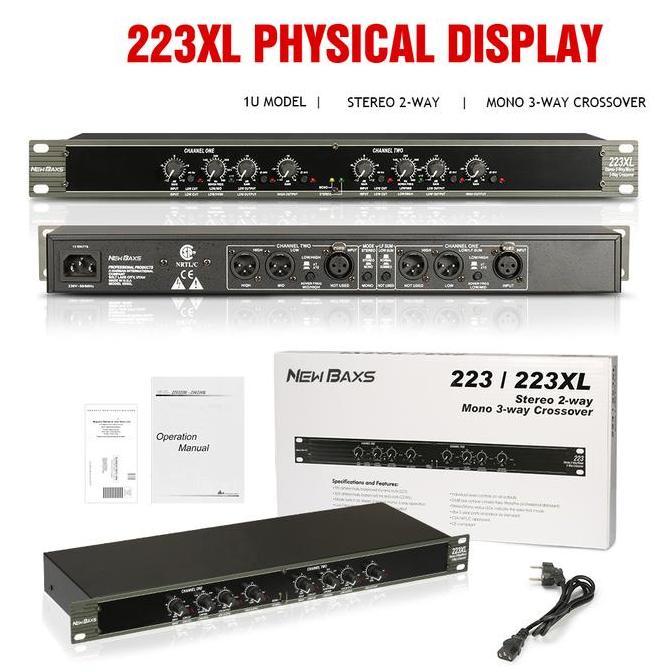 Sale New Baxs Crossover Aktif  223Xl/234Xl/224Xl Crossover 2Way 3 Way 4 Way Murah Silang Elektronik 