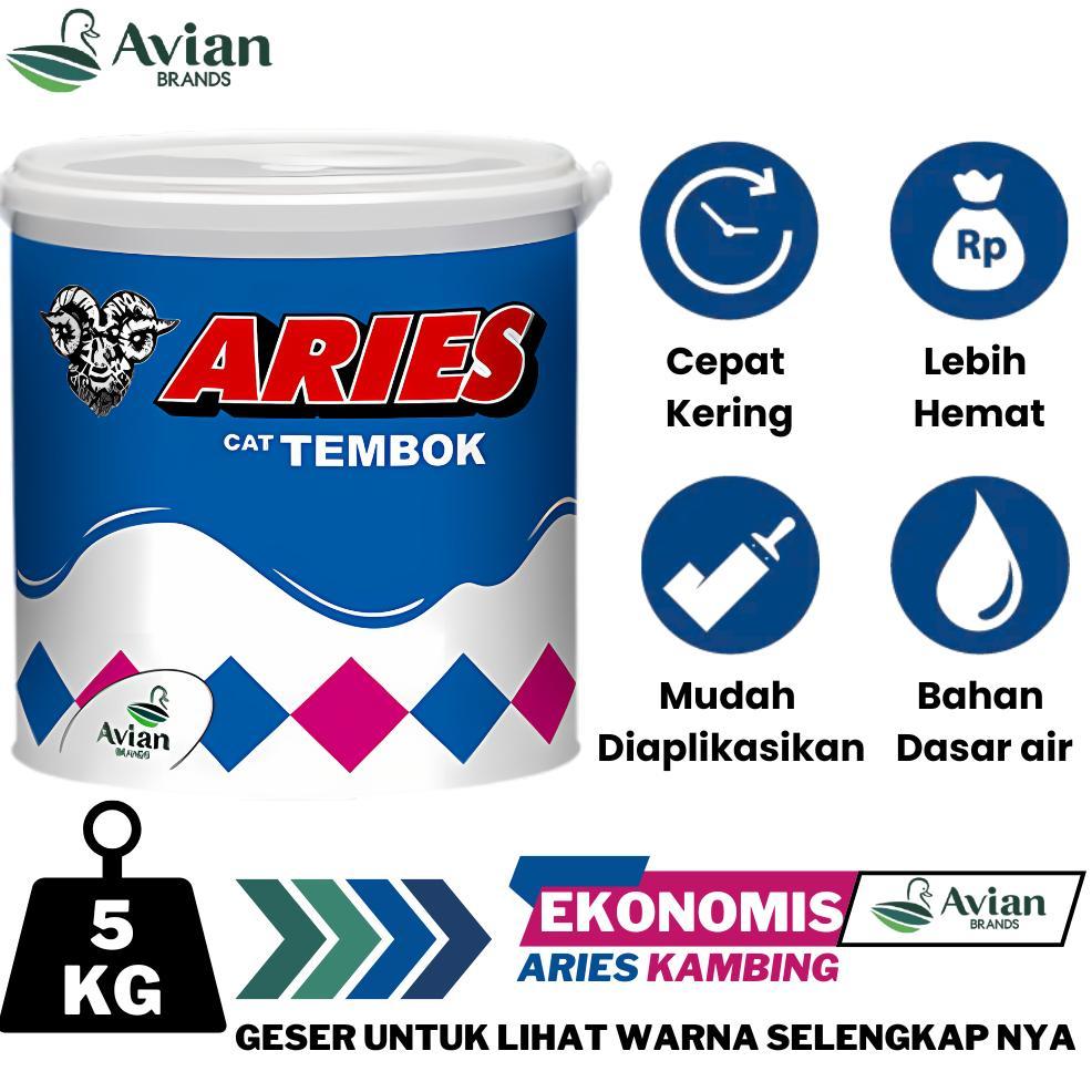 AVIAN CAT TEMBOK ARIES KAMBING 5KG AVIAN ARIES 5KG CAT TEMBOK ARIES CAT DINDING EKONOMIS AVIAN 5KG