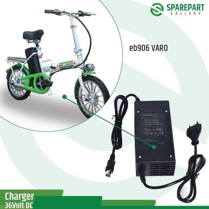 Sparepart Charger sepeda listrik 36Volt DC Mr.Jackie EB904&EB906