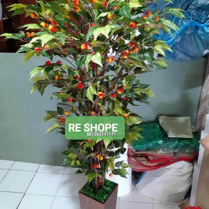 Bunga plastik Jenis pohon cherry tinggi 170 cm TERLARIS|BEST QUALITY|BEST SELLER