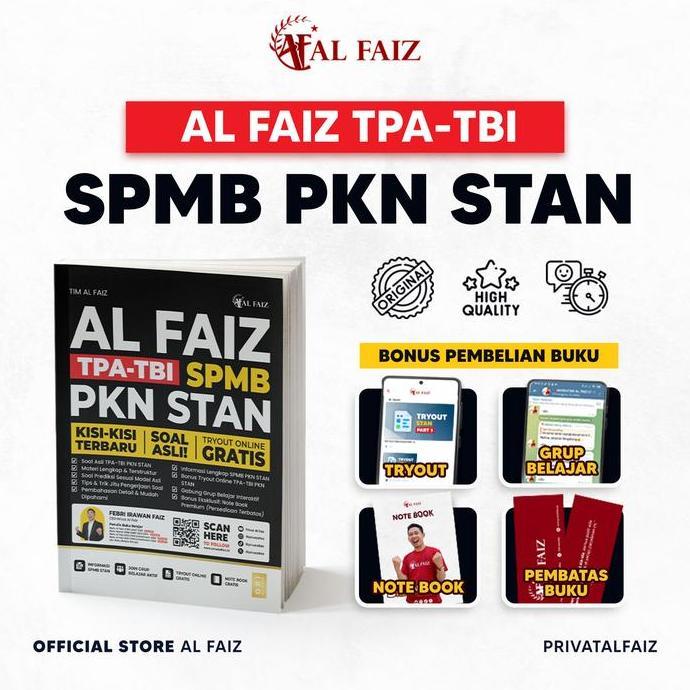Buku AL FAIZ TPA TBI PKN STAN TERLARIS|BEST QUALITY|BEST SELLER