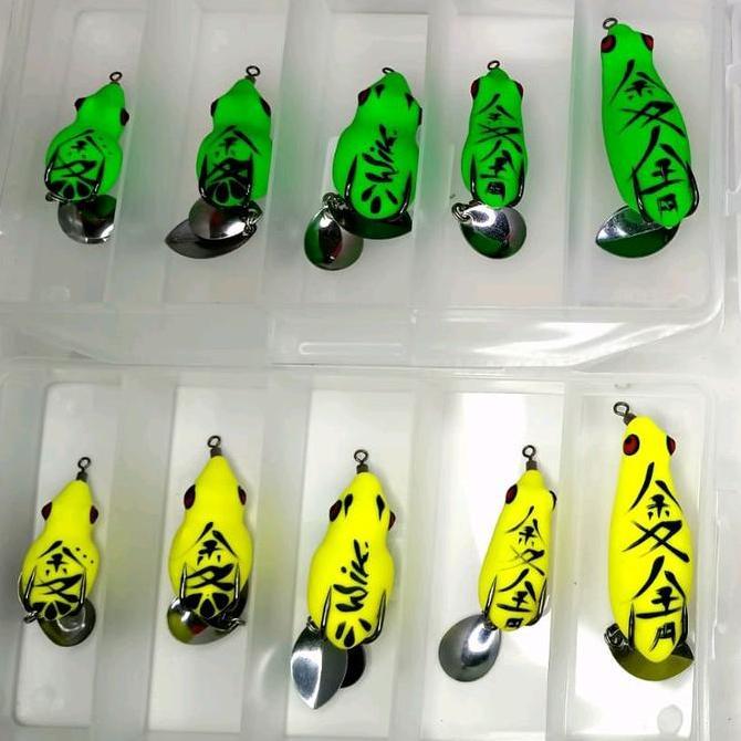 PAKET 1 BOX SOFT FROG ZAL LURE DIN