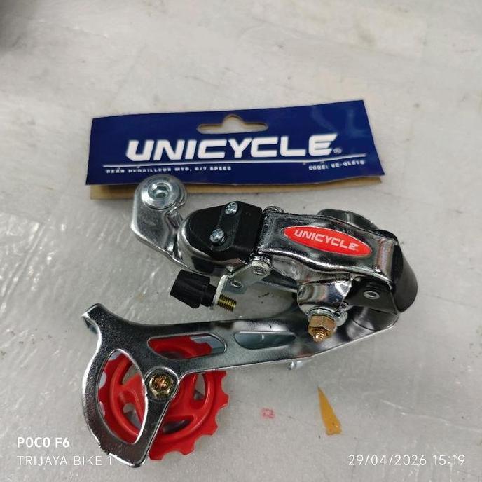 REAR DERAILLEUR RD 6 7 SPEED UNICYCLE BAUT L SILVER PULLEY 11T DAN 13T BEST SELLER