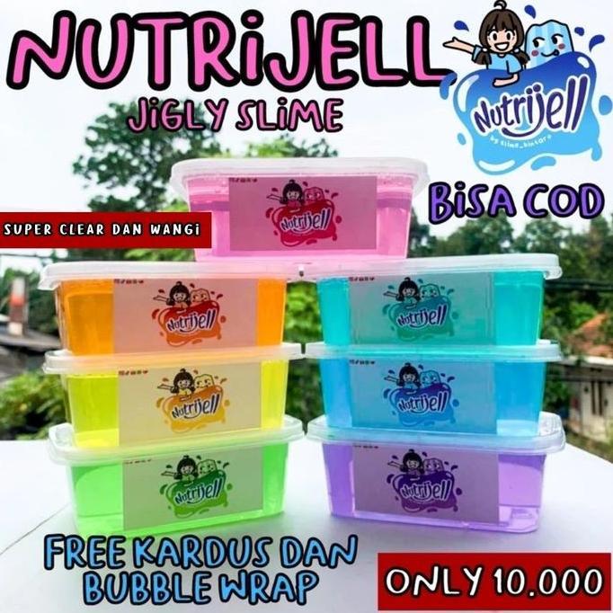 NUTRIJELL JIGLY SLIME  BY SLIME_BINTARO|| SLIME MURAH || SLIME PREMIUM || CLEAR SLIME || SLIME BAGUS