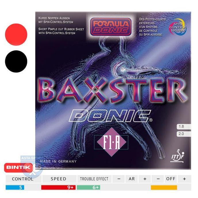 TERMURAH - Donic Baxster F1A Karet Bintik serang Pingpong Tenis Meja