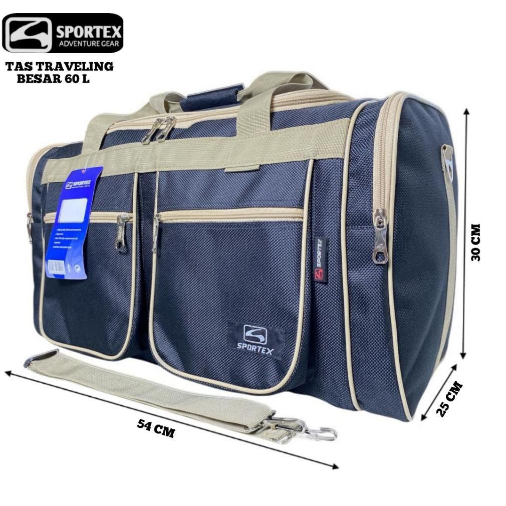 Tas Sportex Tas Travel Besar Pria Wanita Multifungsi Nylon Kuat Tas Mudik Tas Baju Traveling Kapasit