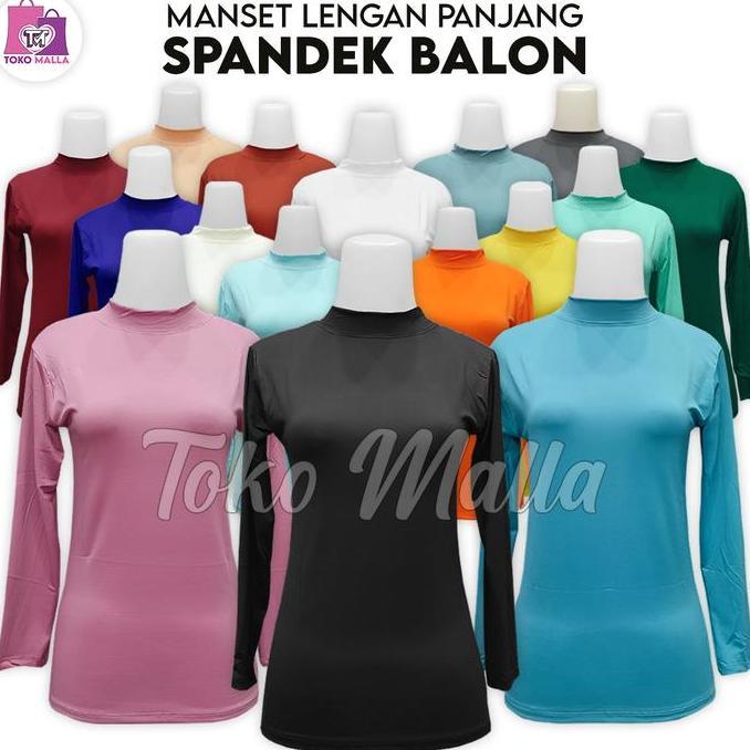 Superior- Jumbo B Size Ld 120 140 Baju Manset Kebaya Lengan Panjang Nita Polos Bahan Spandek Balon L
