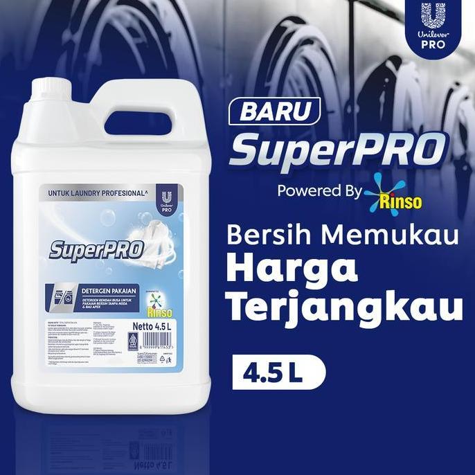 Rinso Superpro Deterjen Matic Cair Jerigen 4500ml