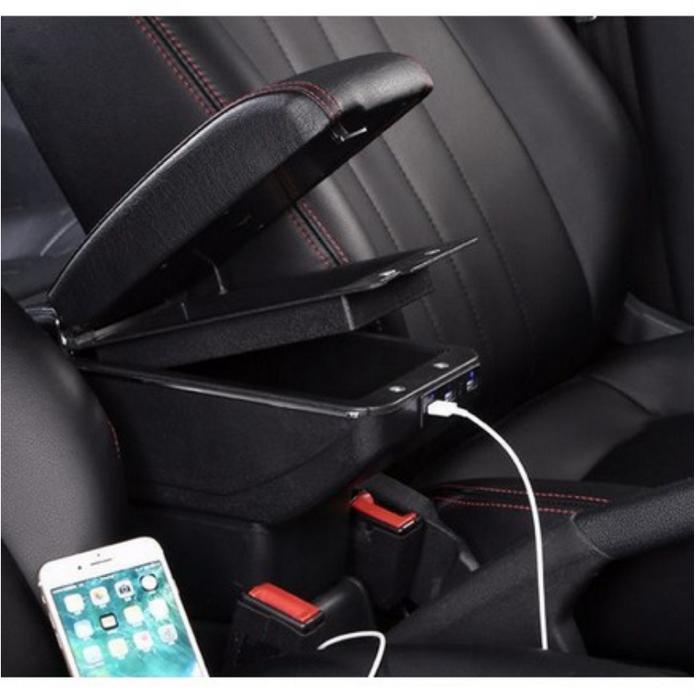 Arm Rest Box Kotak Alas Lengan Toyota Sienta Dual Stack 7 Port Usb Charger New