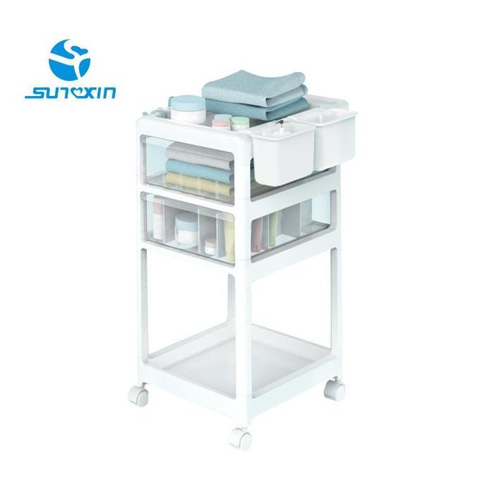 YOMI- Rak Trolley dorong S80/ Rak Aesthetic / Rak penyimpanan bayi / Laci penyimpanan / cabinet bayi