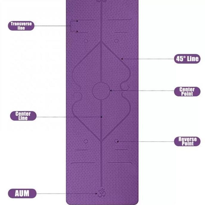 YOGA MAT / TPE YOGA MAT / YOGA MAT DOUBLE PURPLE