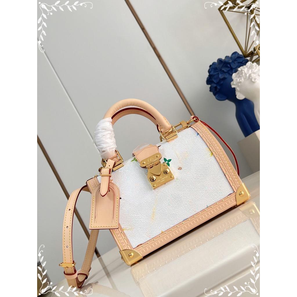 M27833 Lv speedy trunk 20 cosmetic case handbag shoulder square messenger box