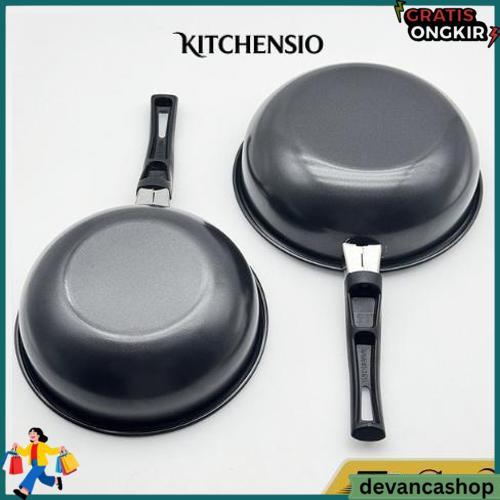 Kitchensio - Teflon Mini Anti Lengket Premium 18Cm Wajan Panci Sup Mie Besi Tebal Serbaguna Pd03 Pro