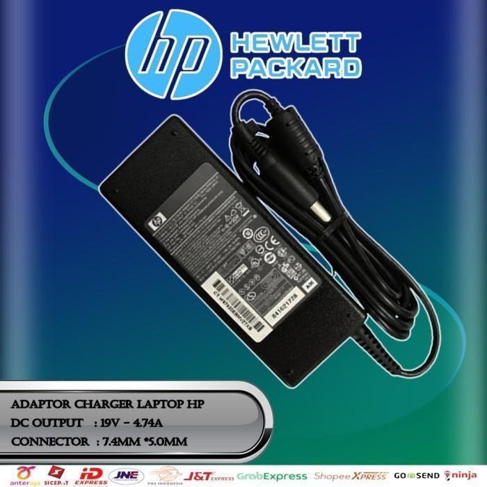 TERBARU Adaptor Charger Laptop HP Compaq NC6120 NC6320 NC6400 19V 4.74A ORI