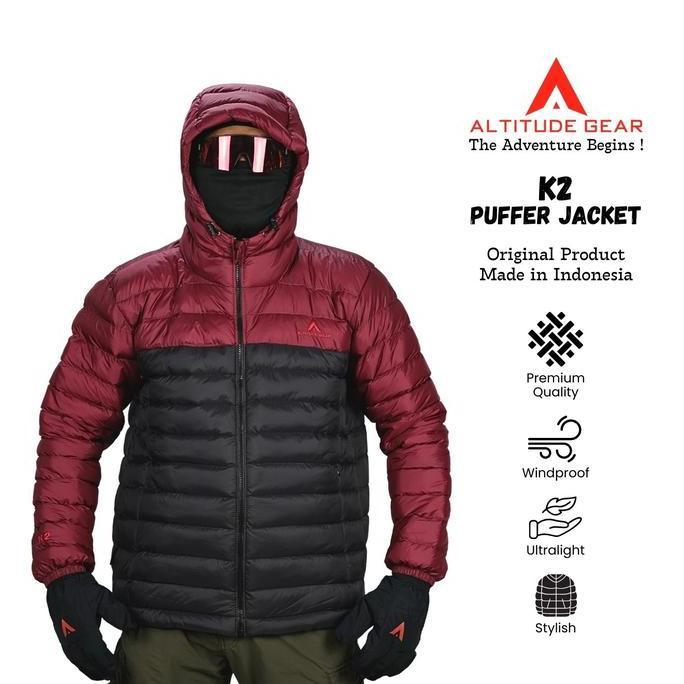 Jaket Gunung Puffer Altitude Gear K2 - Jaket Gelembung Musim Dingin HM