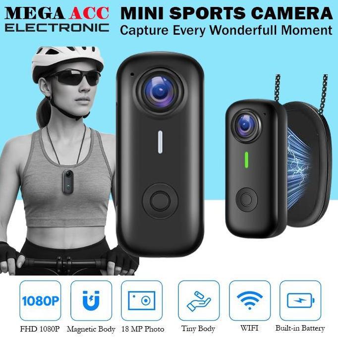 Magnetic Portabel Mini Sport Camera Action M11 WIFI FHD 1080P 18MP