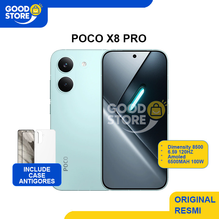 Poco X8 PRO 5G 16GB RAM 8/512 8+8 Extend 8GB 512GB Garansi resmi
