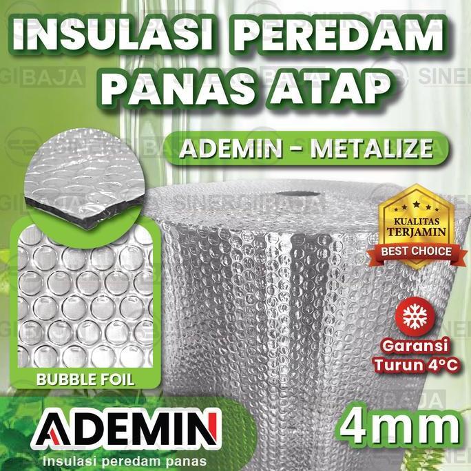Insulasi Atap Rumah - Aluminium Bubble Foil - Peredam Panas Atap - Bubble Roll Metalize Foil - Bubbl